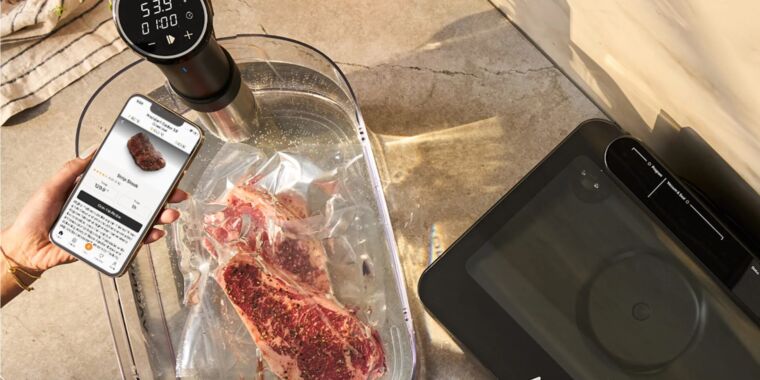 smart-sous-vide-cooker-to-start-charging-$2/month-for-10-year-old-companion-app